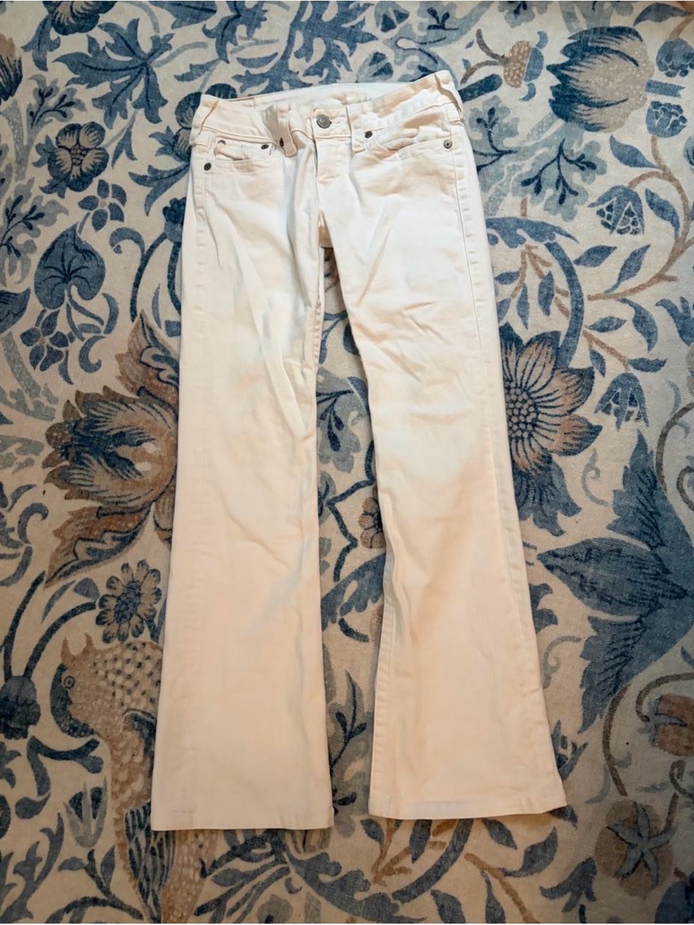 True Religion White Flare Jeans - Women's Wide Leg